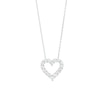 Thumbnail Image 0 of 1 CT. T.W. Certified Lab-Created Diamond Heart Outline Pendant in 14K White Gold (F/SI2)