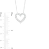 Thumbnail Image 2 of 1 CT. T.W. Certified Lab-Created Diamond Heart Outline Pendant in 14K White Gold (F/SI2)