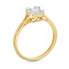 Thumbnail Image 3 of 1/3 CT. T.W. Cushion-Shaped Multi-Diamond Split Shank Ring in 10K Gold