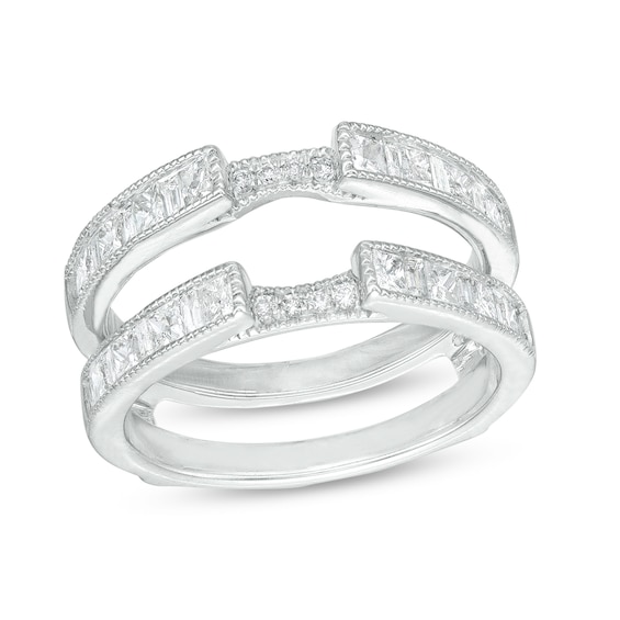 3/4 CT. T.w. Multi-Shape Diamond Solitaire Enhancer in 14K White Gold