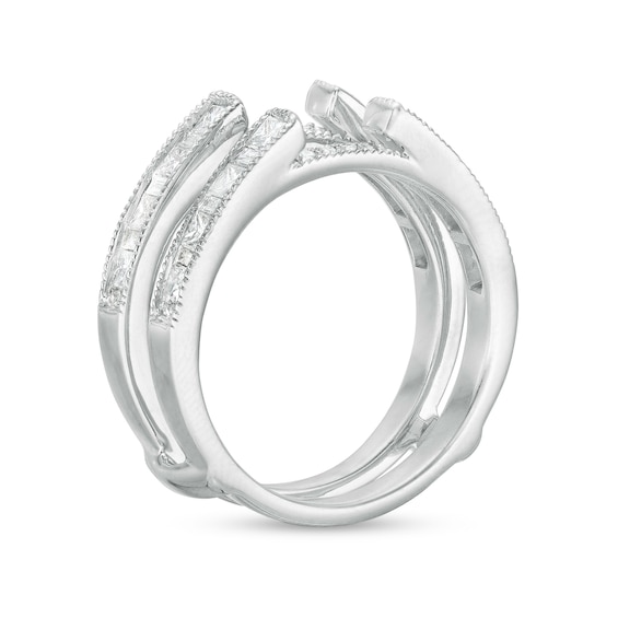 3/4 CT. T.w. Multi-Shape Diamond Solitaire Enhancer in 14K White Gold