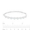 Thumbnail Image 2 of 1-1/2 CT. T.W. Multi-Diamond Alternating Bubbles Bangle in 10K White Gold