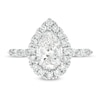 Thumbnail Image 3 of Kleinfeld® x Zales 2-1/2 CT. T.W. Certified Pear-Shaped Lab-Created Diamond Frame Engagement Ring in Platinum (F/VS2)