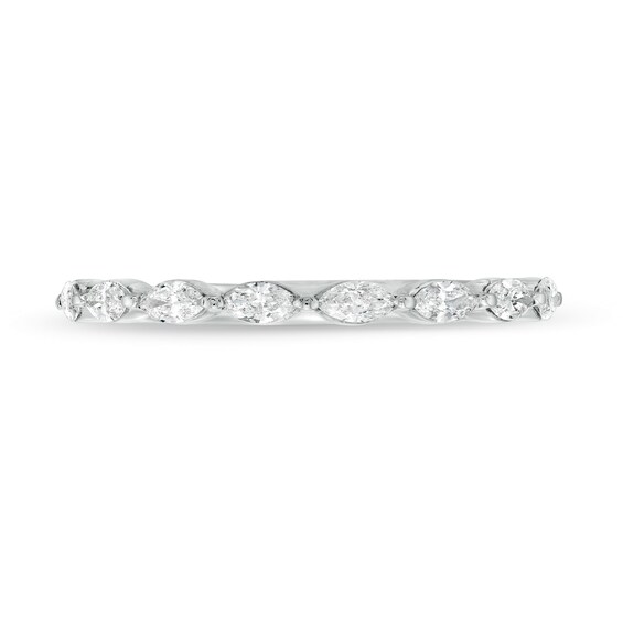 Kleinfeld® x Zales 1/2 CT. T.w. Certified Marquise Lab-Grown Diamond Eight Stone Anniversary Band in Platinum (F/Vs2)