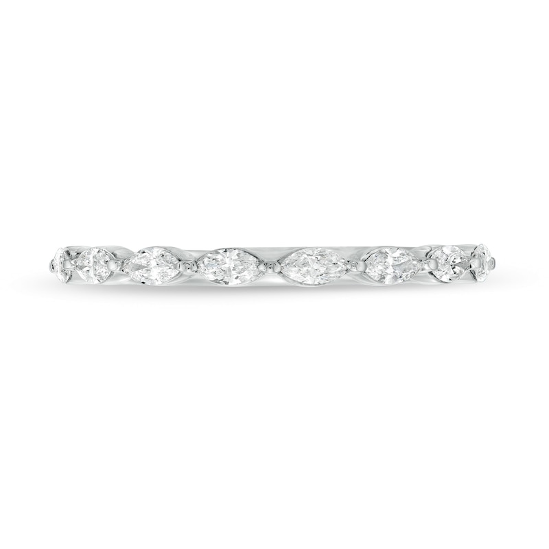 Main Image 4 of Kleinfeld® x Zales 1/2 CT. T.W. Certified Marquise Lab-Grown Diamond Eight Stone Anniversary Band in Platinum (F/VS2)