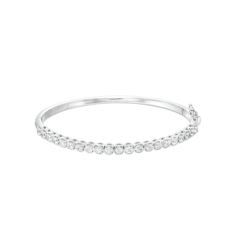 2 CT. T.W. Certified Lab-Created Diamond Bangle in 14K White Gold (F/SI2) – 7.25"