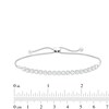 Thumbnail Image 2 of 1-1/2 CT. T.W. Certified Lab-Created Diamond Bolo Bracelet in 14K White Gold (F/SI2) - 9.5"