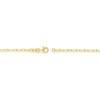 Thumbnail Image 2 of 1.85mm Diamond-Cut Flat Link Chain Bracelet in Solid 14K Gold - 7.5"