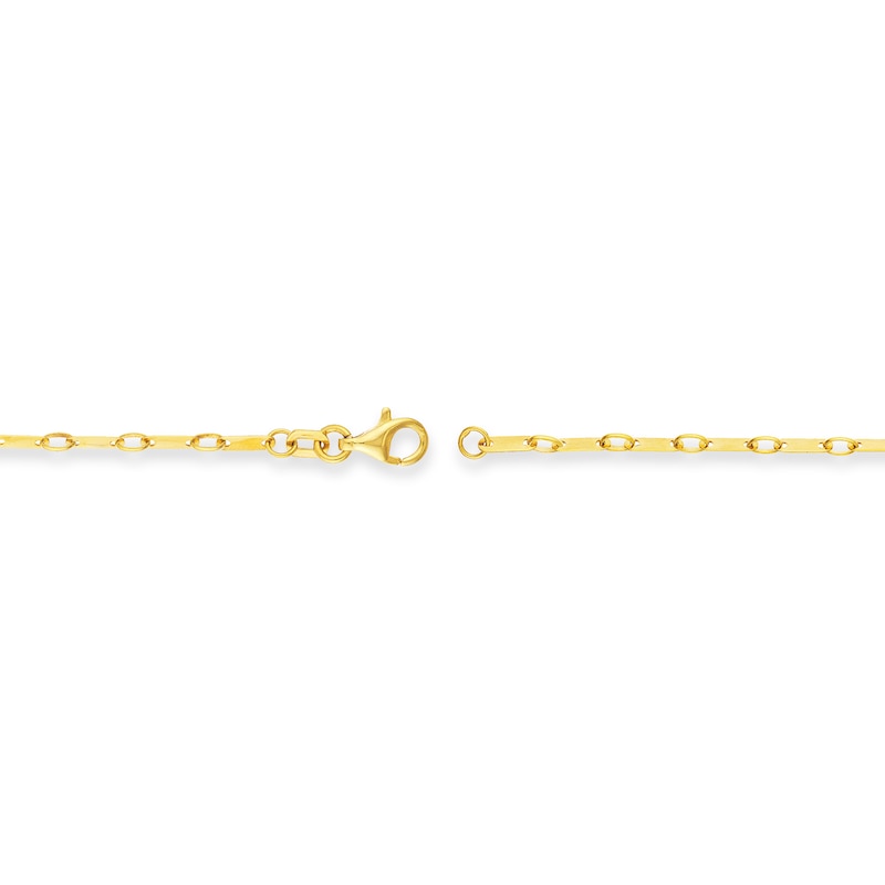 Main Image 3 of 1.85mm Diamond-Cut Flat Link Chain Bracelet in Solid 14K Gold - 7.5"