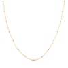 Thumbnail Image 1 of Pink Enamel Bead Station Necklace in 14K Gold