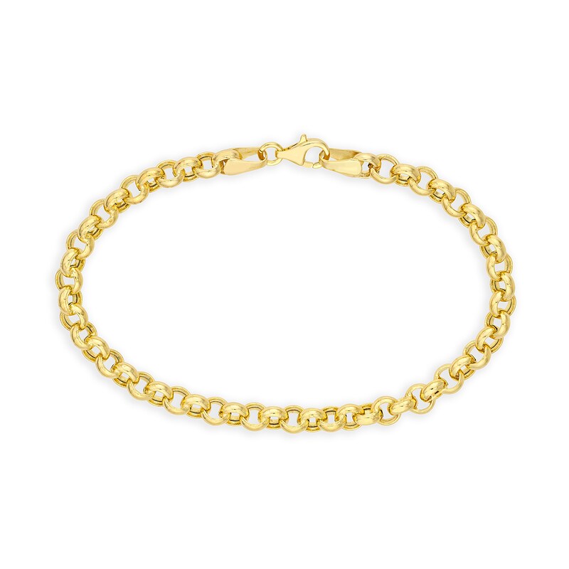 5.2mm Rolo Chain Bracelet in Hollow 14K Gold - 7.5"