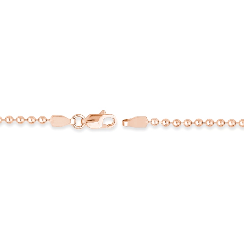 Main Image 3 of 2.0mm Bead Chain Bracelet in Solid 14K Rose Gold - 7.5"