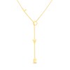 Thumbnail Image 1 of Diamond-Cut &quot;LOVE&quot; Lariat-Style Necklace in 14K Gold