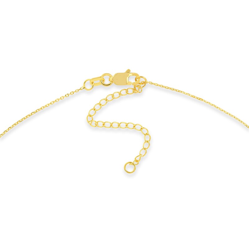 Main Image 2 of Diamond-Cut &quot;LOVE&quot; Lariat-Style Necklace in 14K Gold