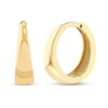Thumbnail Image 1 of 12.8mm Tapered Huggie Hoop Earrings in 14K Gold