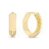 Thumbnail Image 1 of 13.5mm Knife Edge Huggie Hoop Earrings in 14K Gold