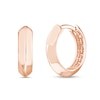 Thumbnail Image 1 of 13.5mm Knife Edge Huggie Hoop Earrings in 14K Rose Gold