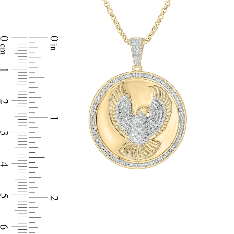 Diamond medallion pendant