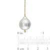 Thumbnail Image 2 of 11.0-13.0mm South Sea Cultured Pearl Bead Station Necklace in 14K Gold