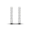 Thumbnail Image 1 of 1 CT. T.W. Diamond Inside-Out Hoop Earrings in 10K White Gold