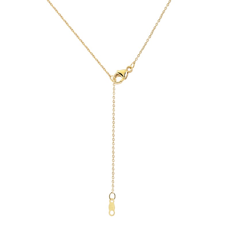 Main Image 3 of 3/8 CT. T.W. Diamond Interior Stone Heart Frame Necklace in 10K Gold