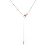 Thumbnail Image 2 of 3/8 CT. T.W. Diamond Interior Stone Heart Frame Necklace in 10K Rose Gold