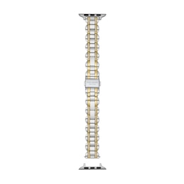 Ladies' Kate Spade Apple Straps Crystal Accent Two-Tone Interchangeable Scallop Link Band Attachment (Model: KSS0116)
