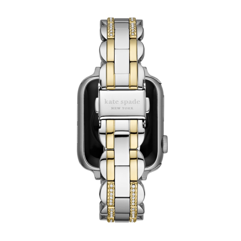 Main Image 2 of Ladies' Kate Spade Apple Straps Crystal Accent Two-Tone Interchangeable Scallop Link Band Attachment (Model: KSS0116)