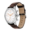 Thumbnail Image 1 of Men's Movado Heritage® Circa Chronograph Brown Leather Strap Watch with White Dial (Model: 3650132)