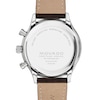 Thumbnail Image 2 of Men's Movado Heritage® Circa Chronograph Brown Leather Strap Watch with White Dial (Model: 3650132)