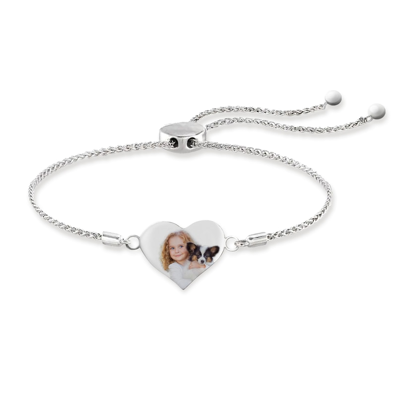 Crystal Letter R Silver Delicate Chain Bracelet in White Crystal