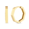 Thumbnail Image 1 of 14.35mm Hexagonal Huggie Hoop Earrings in 14K Gold
