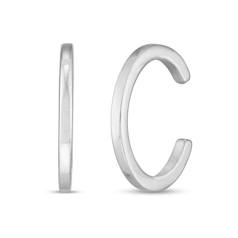 14.0mm Ear Cuffs in 14K White Gold