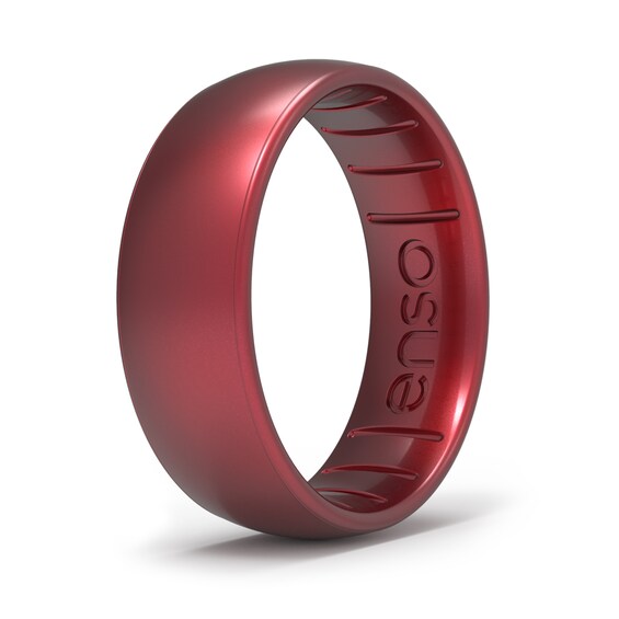 Enso Rings Elements Collection 6.6mm Classic Ruby Silicone Band Zales