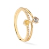 Thumbnail Image 3 of PDPAOLA™ at Zales Blue Labradorite and Multi-Color Cubic Zirconia Orbit Ring in Sterling Silver with 18K Gold Plate