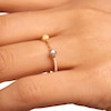 Thumbnail Image 7 of PDPAOLA™ at Zales Blue Labradorite and Multi-Color Cubic Zirconia Linked Ring in Sterling Silver with 18K Gold Plate