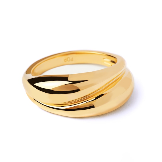 PDPAOLA™ at Zales Bypass Ring in Sterling Silver with 18K Gold Plate ...