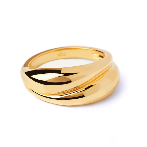 PDPAOLAâ¢ at Zales Bypass Ring Sterling Silver with 18K Gold Plate