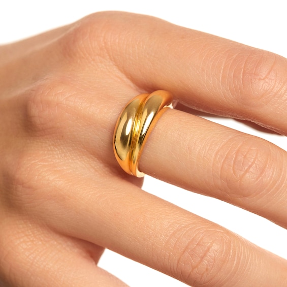 PDPAOLAâ¢ at Zales Bypass Ring Sterling Silver with 18K Gold Plate
