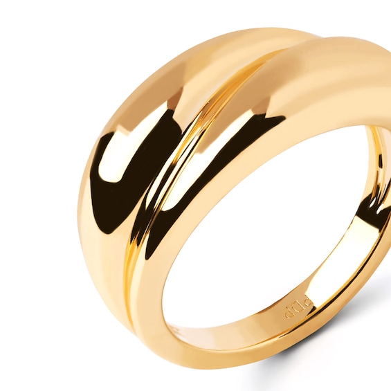 PDPAOLAâ¢ at Zales Bypass Ring Sterling Silver with 18K Gold Plate