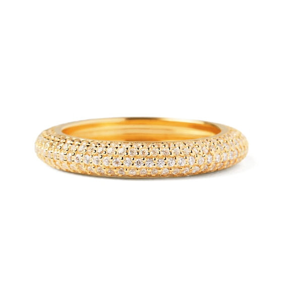 PDPAOLAâ¢ at Zales Cubic Zirconia Multi-Row Band in Sterling Silver with 18K Gold Plate