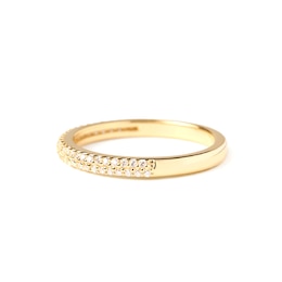 PDPAOLA™ at Zales 1/5 CT. T.W. Lab-Created Diamond Double Row Band in 14K Gold