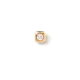 PDPAOLA™ at Zales 1/20 CT. Lab-Created Diamond Solitaire Square-Shaped Single Stud Earring in 14K Gold