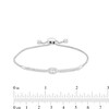 Thumbnail Image 3 of 1/4 CT. T.W. Marquise-Shaped Multi-Diamond Bolo Bracelet in 10K White Gold – 9.5"