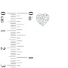 1/2 CT. T.W. Certified Heart-Shaped Lab-Created Multi-Diamond Stud Earrings in 14K White Gold (F/SI2)