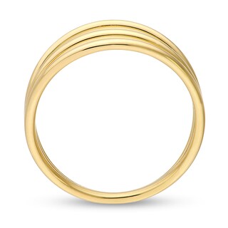 Triple Row Open Shank Ring in 14K Gold | Zales