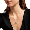 Thumbnail Image 2 of 1/2 CT. T.W. Diamond Tilted Open Milgrain Heart Pendant in 10K Gold