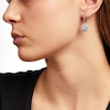 Thumbnail Image 1 of 1-1/3 CT. T.W. Cushion-Shaped Multi-Diamond Frame Drop Earrings in 10K White Gold