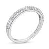 Thumbnail Image 2 of 1/3 CT. T.W. Diamond Pavé Multi-Row Band in 10K White Gold