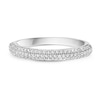 Thumbnail Image 3 of 1/3 CT. T.W. Diamond Pavé Multi-Row Band in 10K White Gold
